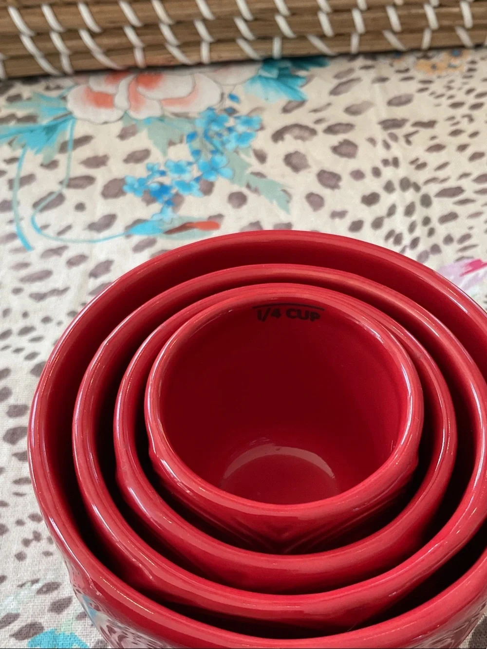 West Elm Red Owl Measuring Cups